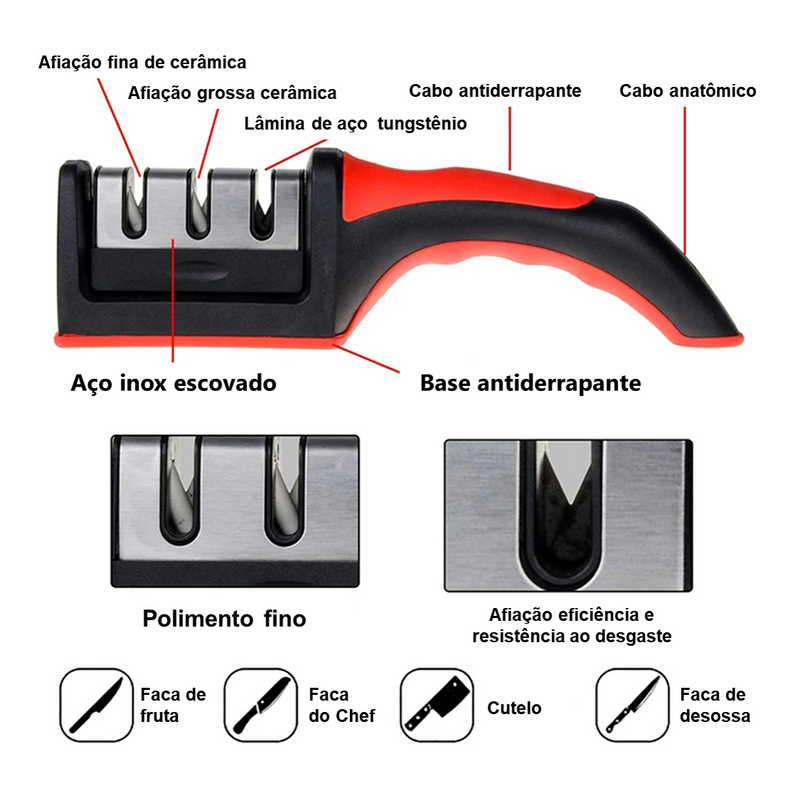 Afiador de facas MULTI