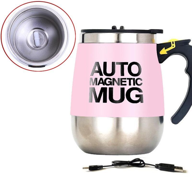 Caneca magnética de auto agitação de aço inoxidável - Hippo Store